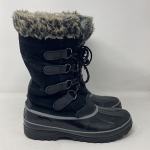 Khombu North Star Women's Thermolite Weather Estimated Winter Snow Boot, Black